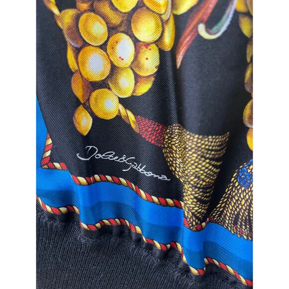 NWT Dolce & Gabbana Black Grape Print Buttoned Cardigan top  IT 40 US S S - Picture 8 of 9